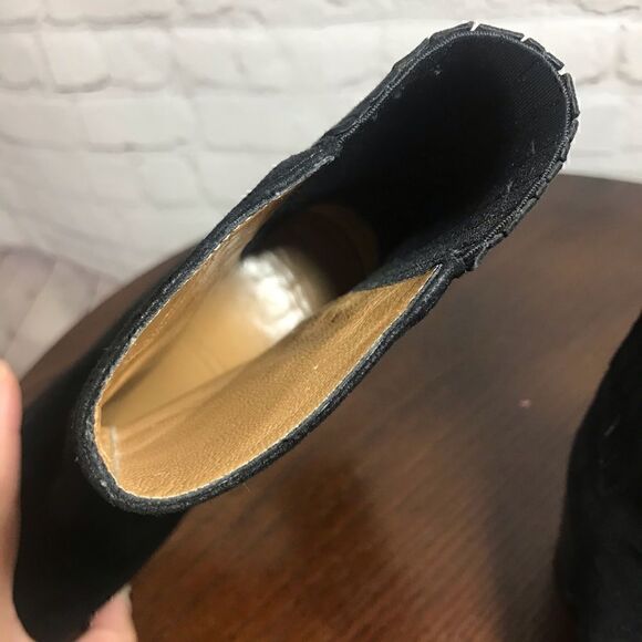 BALLY suede leather mid calf booties size 4.5 Euc - Picture 6 of 8